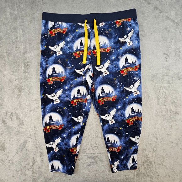Harry Potter Pajama Pants‎ Women's 3X Multicolor All-Over Print Drawstring Soft - Picture 1 of 11